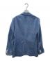 TAKEO KIKUCHI (タケオキクチ) 千鳥格子プリント ストレッチジャケット ブルー サイズ:SIZE 2：5000円