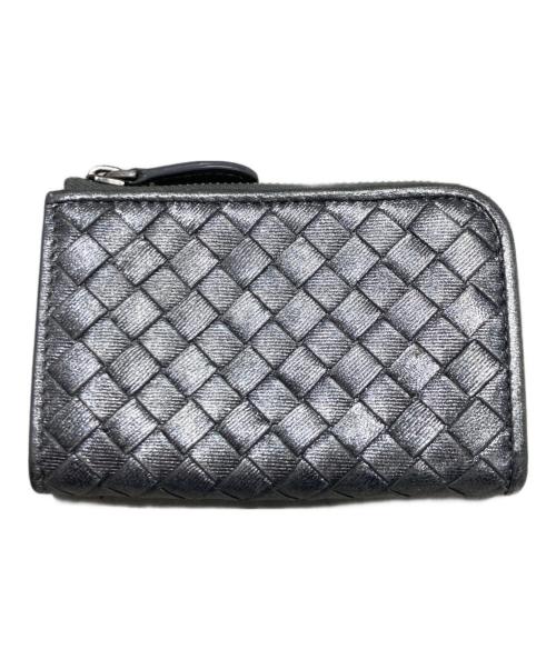 BOTTEGA VENETA（ボッテガベネタ）BOTTEGA VENETA (ボッテガベネタ) イントレチャート カードケース シルバーの古着・服飾アイテム