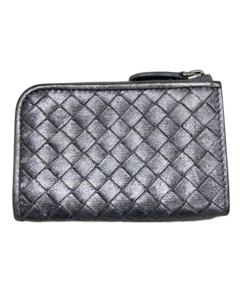 BOTTEGA VENETA（ボッテガベネタ）BOTTEGA VENETA (ボッテガベネタ) イントレチャート カードケース シルバーの古着・服飾アイテム