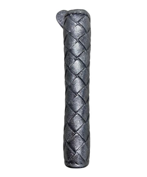 BOTTEGA VENETA（ボッテガベネタ）BOTTEGA VENETA (ボッテガベネタ) イントレチャート カードケース シルバーの古着・服飾アイテム