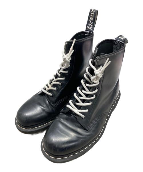 Dr.Martens（ドクターマーチン）Dr.Martens (ドクターマーチン) 1460 8ホールブーツ MONO ブラック×ホワイト サイズ:表記なしの古着・服飾アイテム
