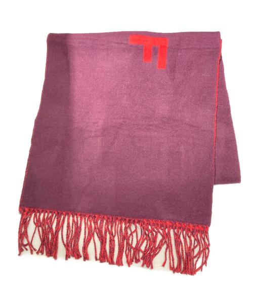 MARC JACOBS（マークジェイコブス）MARC JACOBS (マークジェイコブス) THE SCARF レッド×パープル サイズ:58-64 (O/S)の古着・服飾アイテム