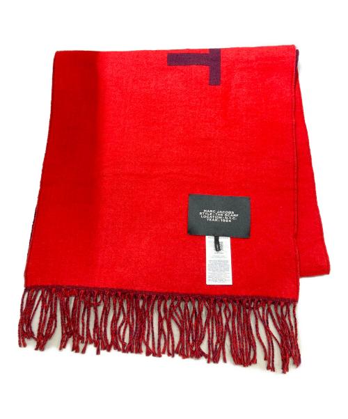 MARC JACOBS（マークジェイコブス）MARC JACOBS (マークジェイコブス) THE SCARF レッド×パープル サイズ:58-64 (O/S)の古着・服飾アイテム