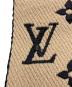 中古・古着 LOUIS VUITTON (ルイ ヴィトン) エシャルプ・ロゴマニア デュオ マフラー レッド×ベージュ：40000円
