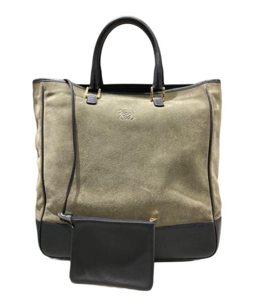 LOEWE（ロエベ）LOEWE (ロエベ) アナグラム トートバッグ カーキの古着・服飾アイテム