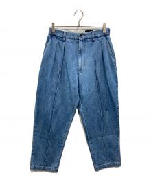 RAINMAKER×JAPAN DENIM（レインメーカー×ジャパンデニム）の古着「SHIRRING TROUSERS」｜スカイブルー