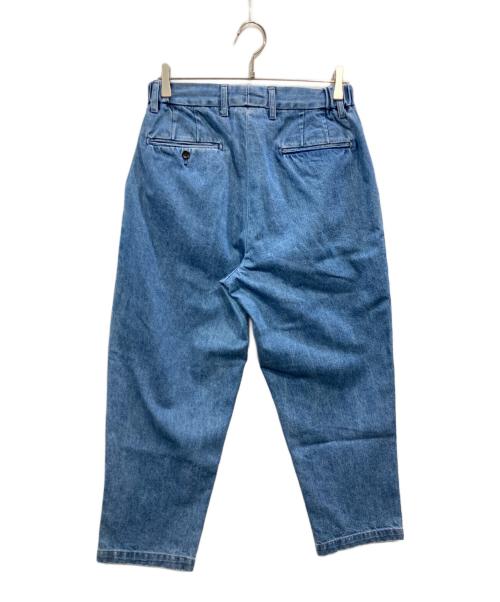 RAINMAKER（レインメーカー）RAINMAKER (レインメーカー) JAPAN DENIM (ジャパンデニム) SHIRRING TROUSERS スカイブルー サイズ:1の古着・服飾アイテム
