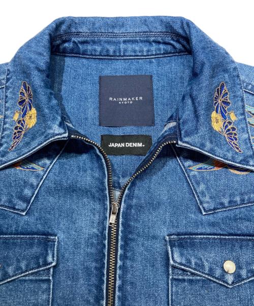 RAINMAKER（レインメーカー）RAINMAKER (レインメーカー) JAPAN DENIM (ジャパンデニム) WESTERN SHIRT JACKET ブルー サイズ:1の古着・服飾アイテム