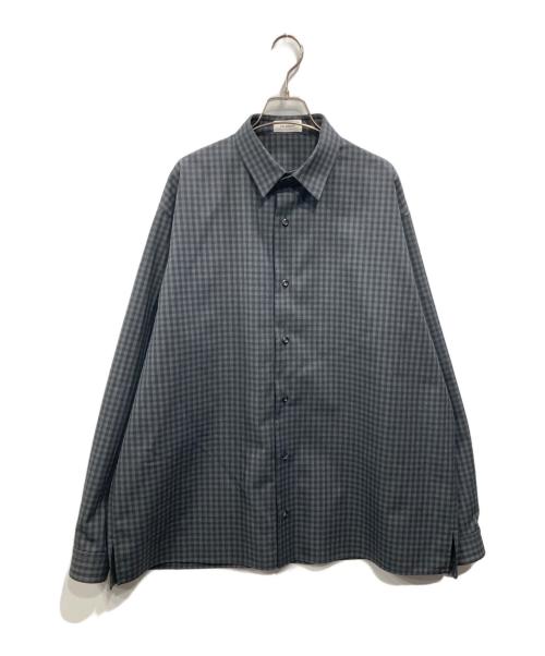 THE RERACS（ザ リラクス）THE RERACS (ザ リラクス) PE SUPER LIGHT SPUN THE PERFECT SHIRT グレー サイズ:48の古着・服飾アイテム
