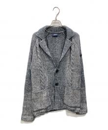 ARMANI JEANS（アルマーニジーンズ）の古着「ニットカーディガン」｜グレー