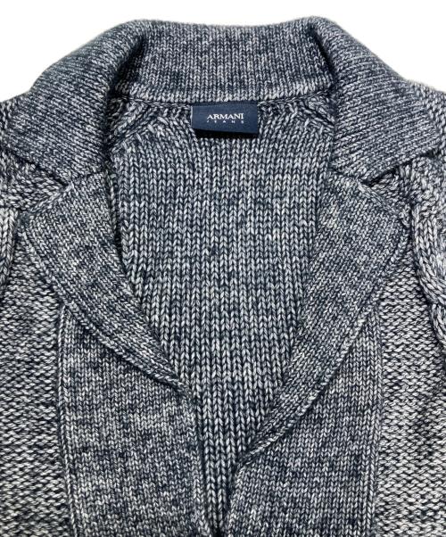 ARMANI JEANS（アルマーニジーンズ）ARMANI JEANS (アルマーニジーンズ) ニットカーディガン グレー サイズ:US Mの古着・服飾アイテム