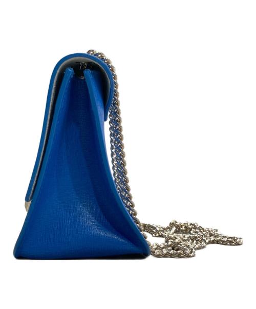 FURLA（フルラ）FURLA (フルラ) メトロポリス チェーンショルダーバッグ ブルーの古着・服飾アイテム