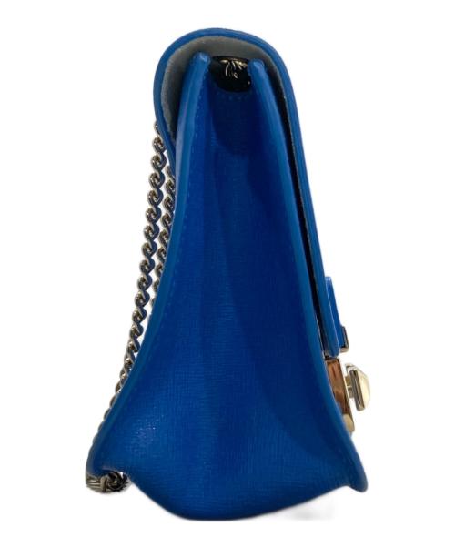 FURLA（フルラ）FURLA (フルラ) メトロポリス チェーンショルダーバッグ ブルーの古着・服飾アイテム