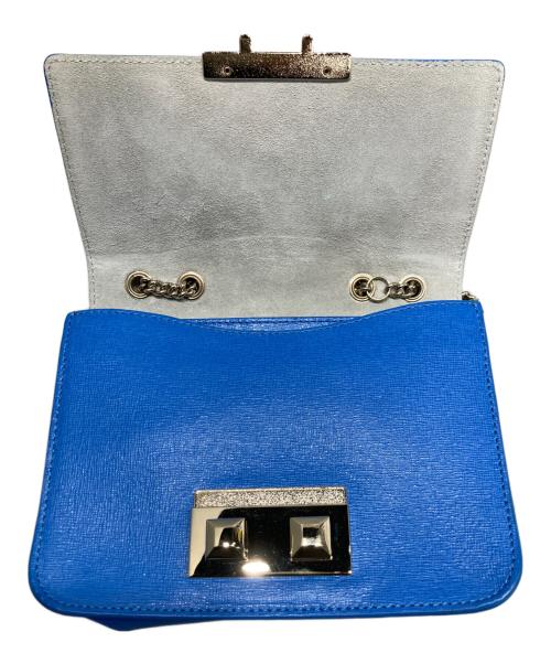 FURLA（フルラ）FURLA (フルラ) メトロポリス チェーンショルダーバッグ ブルーの古着・服飾アイテム