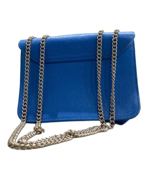 FURLA（フルラ）FURLA (フルラ) メトロポリス チェーンショルダーバッグ ブルーの古着・服飾アイテム