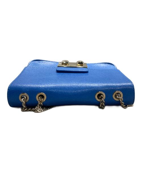 FURLA（フルラ）FURLA (フルラ) メトロポリス チェーンショルダーバッグ ブルーの古着・服飾アイテム