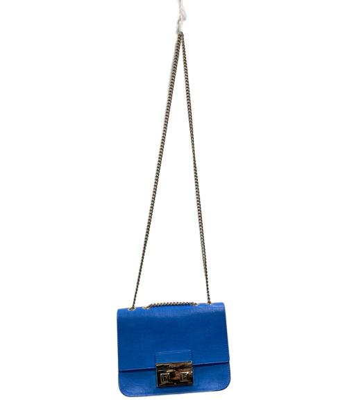 FURLA（フルラ）FURLA (フルラ) メトロポリス チェーンショルダーバッグ ブルーの古着・服飾アイテム