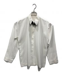 HOMME PLISSE ISSEY MIYAKE（オム プリッセ イッセイ ミヤケ）の古着「BOW-TIE PRESS SHIRT」｜ホワイト