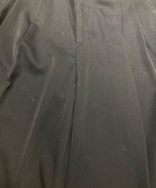 LITHIUM HOMME（リチウムオム・ファム）LITHIUM HOMME SUPER 120'S ULTRA-BLACK WOOL BALLOON TROUSERS（スーパー120ズ ウルトラブラック ウール バルーン トラウザース） ブラック サイズ:SIZE46の古着・服飾アイテム