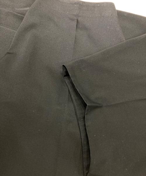 LITHIUM HOMME（リチウムオム・ファム）LITHIUM HOMME SUPER 120'S ULTRA-BLACK WOOL BALLOON TROUSERS（スーパー120ズ ウルトラブラック ウール バルーン トラウザース） ブラック サイズ:SIZE46の古着・服飾アイテム