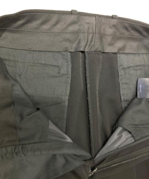 LITHIUM HOMME（リチウムオム・ファム）LITHIUM HOMME SUPER 120'S ULTRA-BLACK WOOL BALLOON TROUSERS（スーパー120ズ ウルトラブラック ウール バルーン トラウザース） ブラック サイズ:SIZE46の古着・服飾アイテム