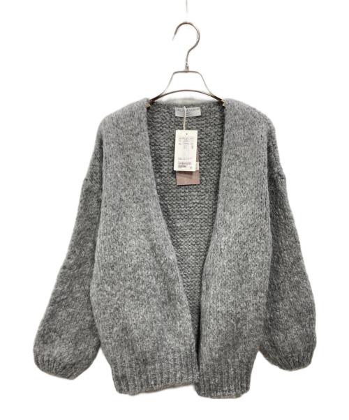 TRICOTS JEAN MARC（トリコットジーンマルク）TRICOTS JEAN MARC (トリコットジーンマルク) BEAUTY&YOUTH (ビューティーアンドユース) 別注 ミドルゲージ ノーボタンカーディガン グレー サイズ:FREE 未使用品の古着・服飾アイテム