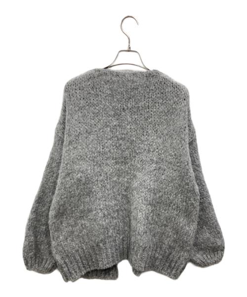 TRICOTS JEAN MARC（トリコットジーンマルク）TRICOTS JEAN MARC (トリコットジーンマルク) BEAUTY&YOUTH (ビューティーアンドユース) 別注 ミドルゲージ ノーボタンカーディガン グレー サイズ:FREE 未使用品の古着・服飾アイテム