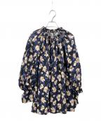 MARIHAマリハ）の古着「秋の花のブラウス FLORAL DREAM/BLACK」｜ブラック×パープル