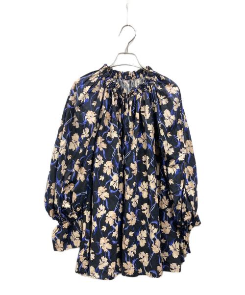 MARIHA（マリハ）MARIHA (マリハ) 秋の花のブラウス FLORAL DREAM/BLACK ブラック×パープル サイズ:36の古着・服飾アイテム