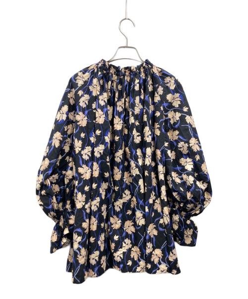 MARIHA（マリハ）MARIHA (マリハ) 秋の花のブラウス FLORAL DREAM/BLACK ブラック×パープル サイズ:36の古着・服飾アイテム