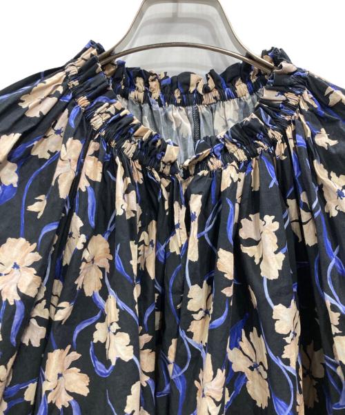 MARIHA（マリハ）MARIHA (マリハ) 秋の花のブラウス FLORAL DREAM/BLACK ブラック×パープル サイズ:36の古着・服飾アイテム