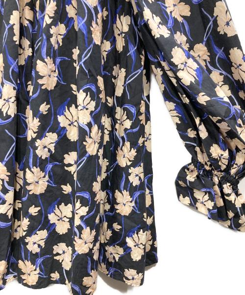 MARIHA（マリハ）MARIHA (マリハ) 秋の花のブラウス FLORAL DREAM/BLACK ブラック×パープル サイズ:36の古着・服飾アイテム