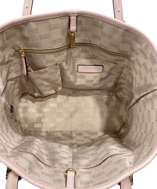 MICHAEL KORS（マイケルコース）MICHAEL KORS (マイケルコース) JET SET TRAVEL トートバッグ ピンクの古着・服飾アイテム