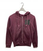 Maison Margielaメゾンマルジェラ）の古着「STEREOTYPE Zip-up Hoodie」｜ボルドー