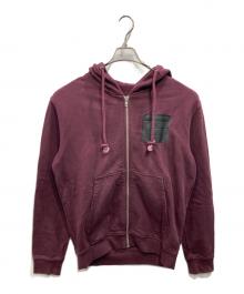 Maison Margiela（メゾンマルジェラ）の古着「STEREOTYPE Zip-up Hoodie」｜ボルドー