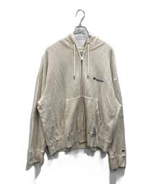 Maison MIHARA YASUHIRO（メゾン ミハラ ヤスヒロ）の古着「23AW ダメージ加工 ジップパーカー」｜アイボリー