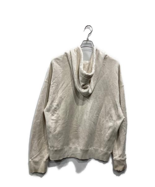 Maison MIHARA YASUHIRO（メゾン ミハラ ヤスヒロ）Maison MIHARA YASUHIRO (メゾン ミハラ ヤスヒロ) 23AW ダメージ加工 ジップパーカー アイボリー サイズ:SIZE 48の古着・服飾アイテム