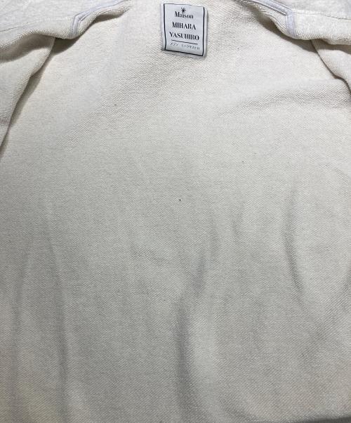Maison MIHARA YASUHIRO（メゾン ミハラ ヤスヒロ）Maison MIHARA YASUHIRO (メゾン ミハラ ヤスヒロ) 23AW ダメージ加工 ジップパーカー アイボリー サイズ:SIZE 48の古着・服飾アイテム