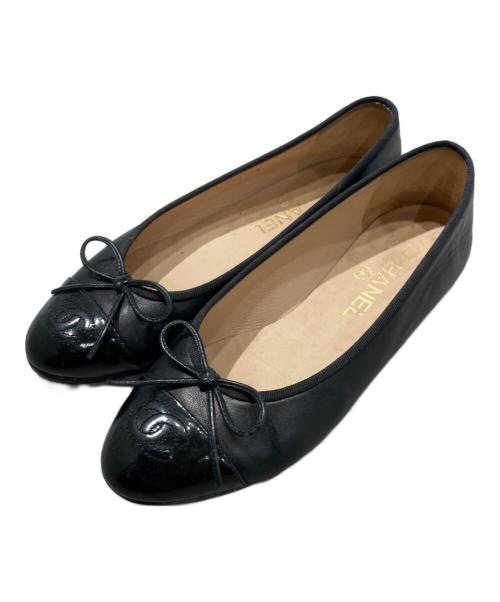 CHANEL（シャネル）CHANEL (シャネル) バレリーナ ブラック サイズ:36　1/2Cの古着・服飾アイテム