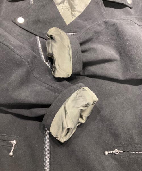 JOHNBULL（ジョンブル）Johnbull (ジョンブル) フェイクスエードライダースジャケット ブラック サイズ:Sの古着・服飾アイテム