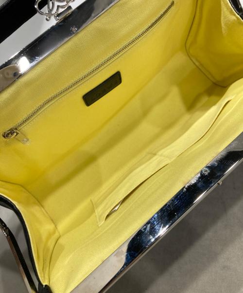 LOEWE（ロエベ）LOEWE (ロエベ) がま口 アナグラム スタッズデザイン ワンショルダーバッグ ブラックの古着・服飾アイテム