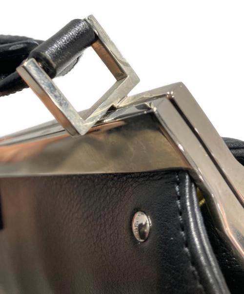 LOEWE（ロエベ）LOEWE (ロエベ) がま口 アナグラム スタッズデザイン ワンショルダーバッグ ブラックの古着・服飾アイテム