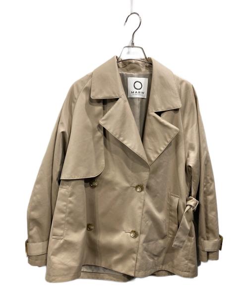 MARW UNITED ARROWS（マルゥ ユナイテッドアローズ）MARW UNITED ARROWS (マルゥ ユナイテッドアローズ) ミドル トレンチコート ベージュ サイズ:36の古着・服飾アイテム
