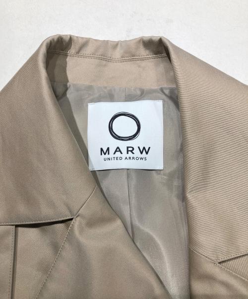 MARW UNITED ARROWS（マルゥ ユナイテッドアローズ）MARW UNITED ARROWS (マルゥ ユナイテッドアローズ) ミドル トレンチコート ベージュ サイズ:36の古着・服飾アイテム