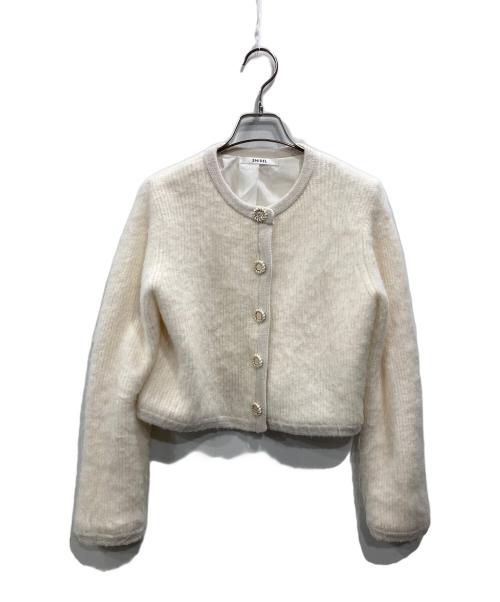 Snidel（スナイデル）Snidel (スナイデル) Sustainableファーライクニットジャケット ホワイト サイズ:Freeの古着・服飾アイテム