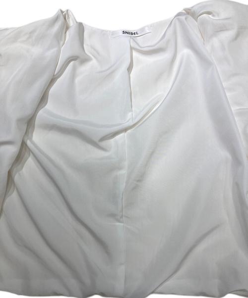 Snidel（スナイデル）Snidel (スナイデル) Sustainableファーライクニットジャケット ホワイト サイズ:Freeの古着・服飾アイテム