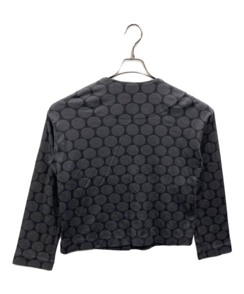 HaaT ISSEY MIYAKE（ハート イッセイ ミヤケ）HaaT ISSEY MIYAKE (ハート イッセイ ミヤケ) マルチドット ノーカラージャケット グレー サイズ:3の古着・服飾アイテム