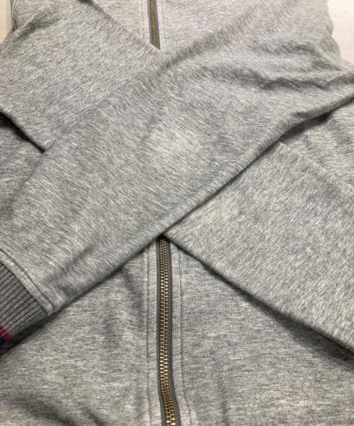 BURBERRY BLACK LABEL（バーバリーブラックレーベル）BURBERRY BLACK LABEL (バーバリーブラックレーベル) ホースワッペン ジップアップスウェット グレー サイズ:2の古着・服飾アイテム