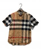 BURBERRYバーバリー）の古着「メガチェック ショートスリーブシャツ」｜ベージュ