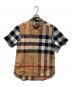 BURBERRY（バーバリー）の古着「メガチェック ショートスリーブシャツ」｜ベージュ